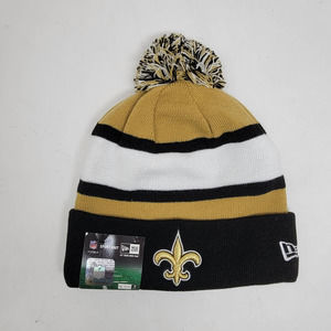 RARE Vintage 2014 NFL New Orleans Saints Sideline Pom Beanie NWT